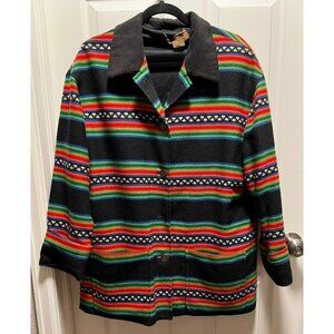 Pendleton | Blanket Coat Sz‎ 14 Vintage Rainbow Stripe